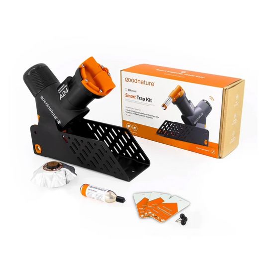 full view of the A24 Smart Trap with all the accessories