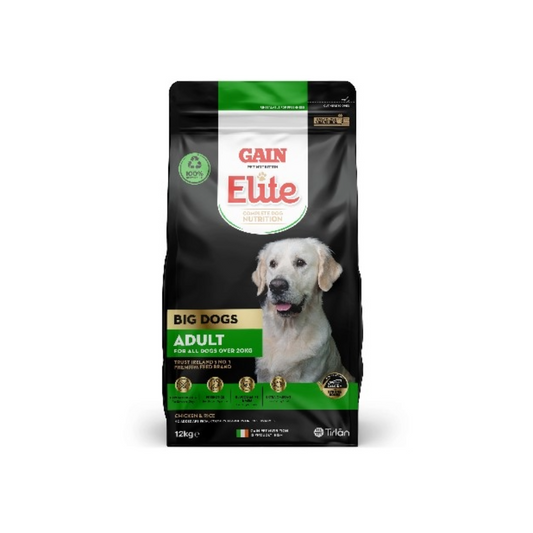 Gain Elite Big Dog Adult 12kg Bag of Dog Food