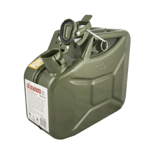 10 Litre Green Jerry Can with Locking Pin