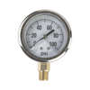 Pressure gauge with psi scale on a white background
