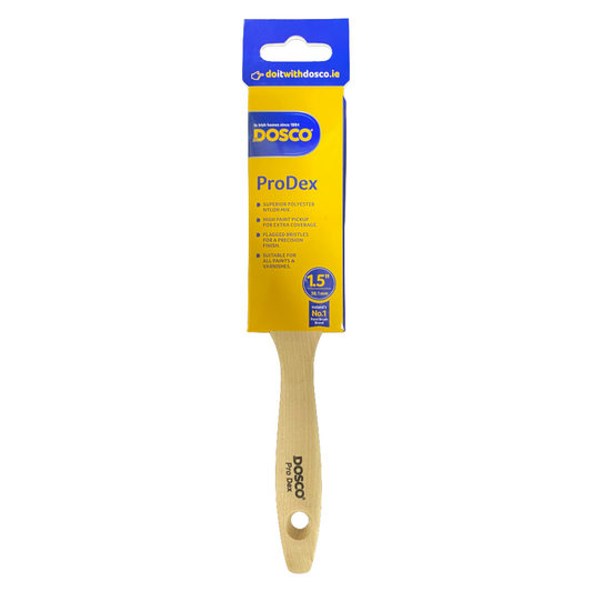 Dosco ProDex paint brush with packaging on a white background