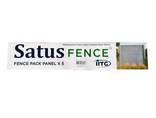 Satus Fence Standard Bullet Nose Fence Panel Pack 1800mm Anthracite Grey