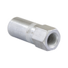 Metal pipe fitting on a white background
