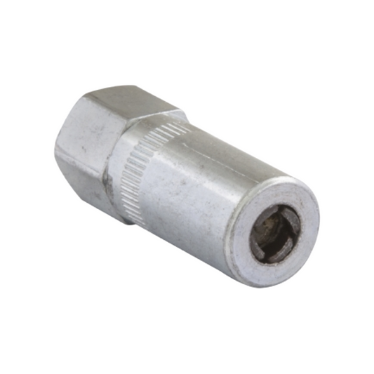 Metal fitting on a white background