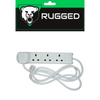 extensions lead on white background with green and black packaging