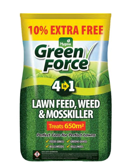 Greenforce 4-IN-1 Lawn Feed Weed & Mosskiller