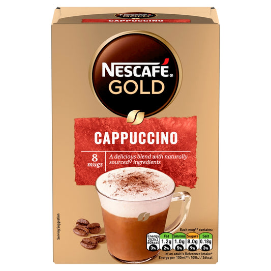 Nescafé Gold Cappuccino 8 x 15.5g (124g)