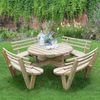 8 Seater Round Picnic Table