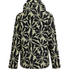 floral rainjacket for the back view on white background