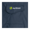 Navy blue jacket with AgriShield logo on a white background