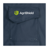Navy blue jacket with AgriShield logo on a white background