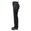 Black pants with a visible brand logo on a white background