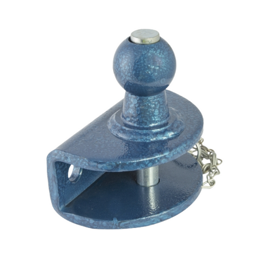 Blue Hitch with a chain