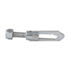 Metal toggle bolt on a white background