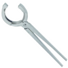 metal applicator on white background