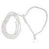 white rope with ring on white background