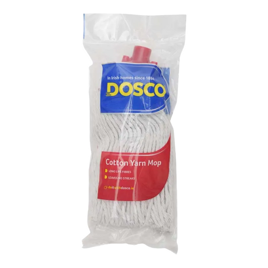 Dosco cotton yarn mop in packaging on a white background