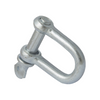Metal shackle on a white background