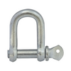 Metal shackle on a white background