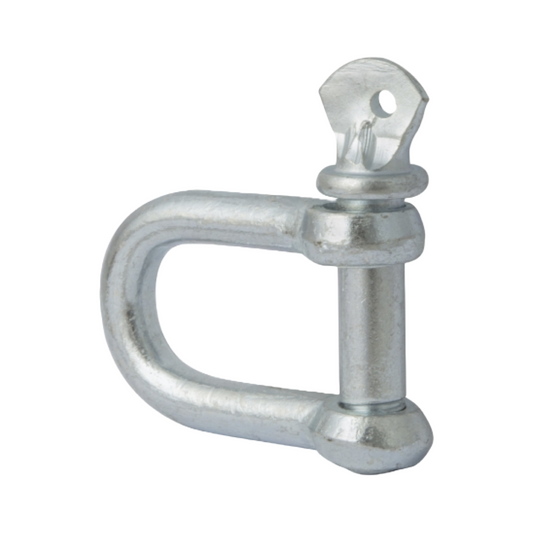 Metal shackle on a white background