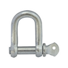Metal shackle on a white background