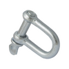 Metal shackle on a white background