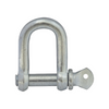 Metal shackle on a white background