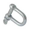 Metal shackle on a white background