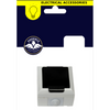 1 socket gang on white background navy and yellow packaging