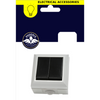 A two-switch electrical outlet cover in a white plastic frame with black switches, shown below its retail header card. The header card is navy blue with a yellow 'ELECTRICAL ACCESSORIES' banner, a lightbulb icon, and a circular 'Phoenix Quality Assurance' logo.