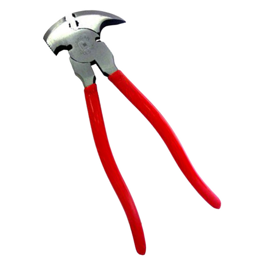 fencing pliers with red handles