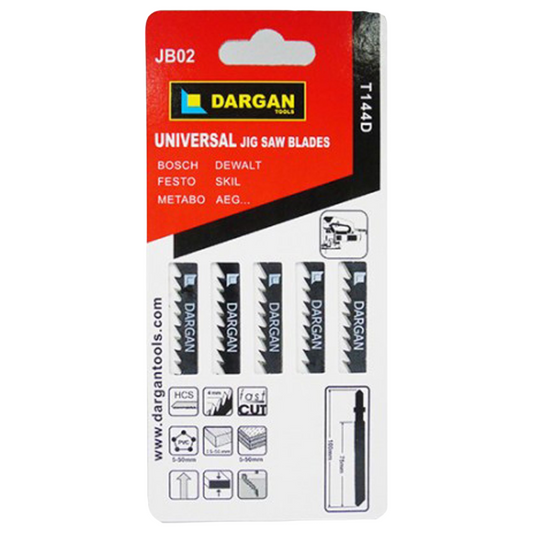 Imagery of Dargan 5 pack jigsaw blades