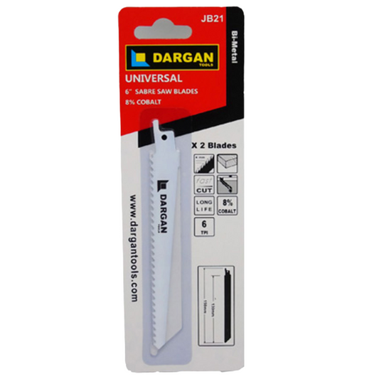 Image of two pack dargan saw blades in red and white packaging