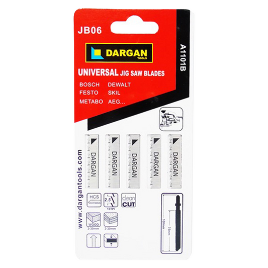 Image of Dargan Jigsaw Blades, 5 pack on white background