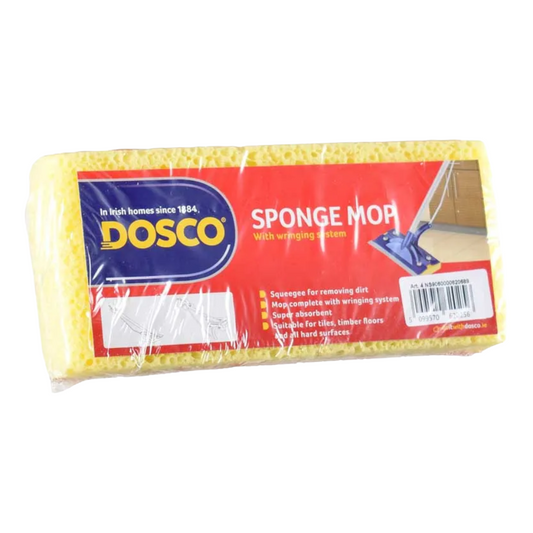 Dosco sponge mop packaging on a white background
