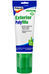 exterior polyfilla tube on white background