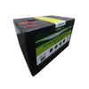 90 Ah Electric Fence Battery with branding on a white background