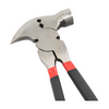 Hammer with a claw and black handles with red accents on a white background