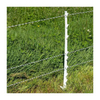 poly wire running through fence post