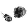 Two mechanical components on a white background