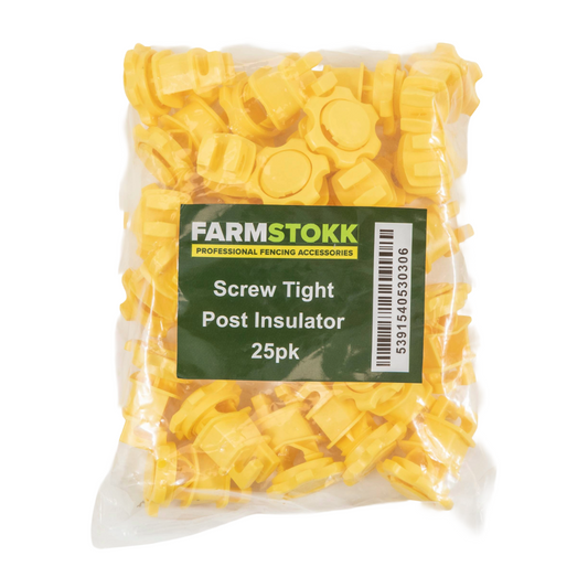 Farmstokk Screw Tight Post Insulator 25 Pack