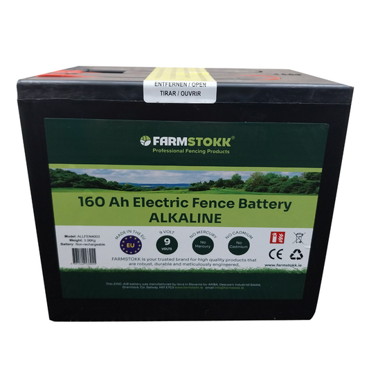 Farmstokk Standard 9V 160AH Alkaline Battery