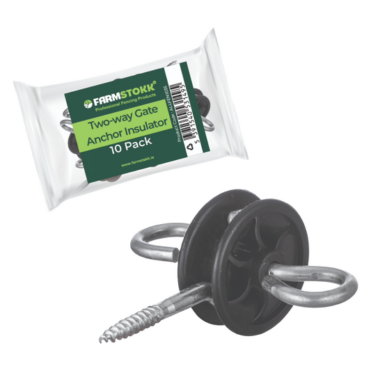 Farmstokk Two-Way Gate Anchor Insulator 10 Pack