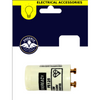 Fluorescent starter on white background in navy and yellow packaging