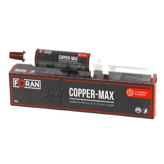 Foran Copper-Max supplement packaging on a white background