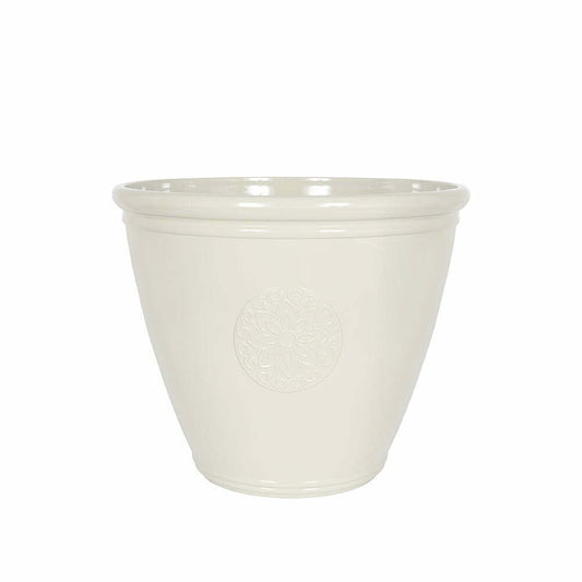 Plant Avenue Eden Emblem Planter White 40cm Plant Pot