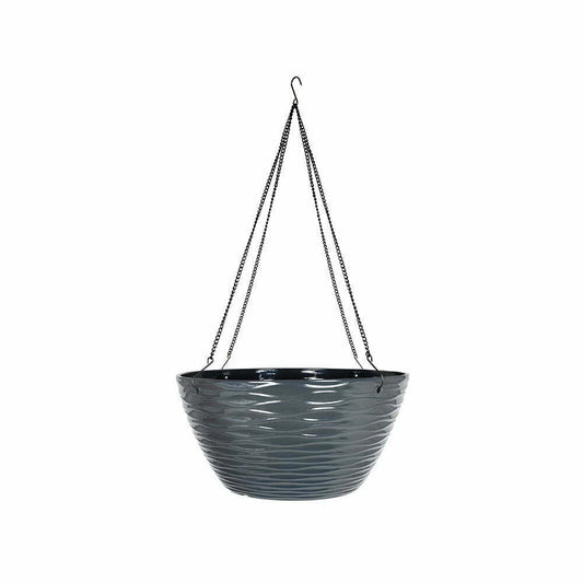 Plant Avenue Windmere Hanging Basket Charcoal 35cm Plant Pot