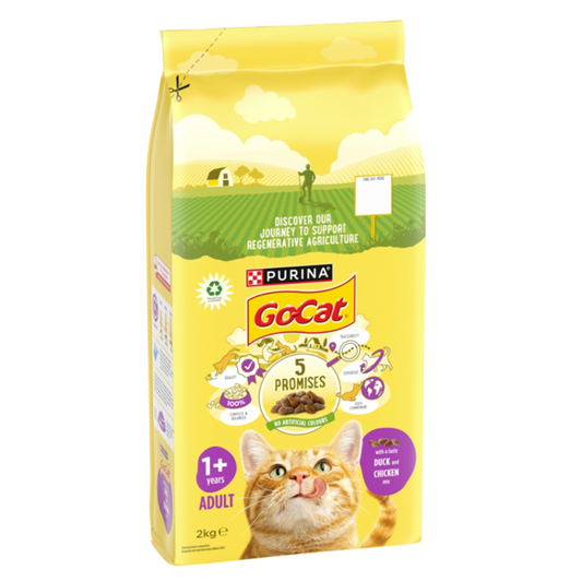 Go Cat Chicken & Duck Dry Cat Food 2kg