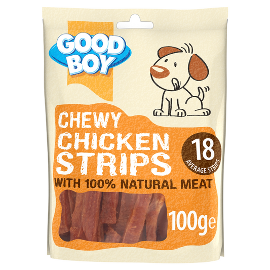 Good Boy Chewy Chicken Strips 100g