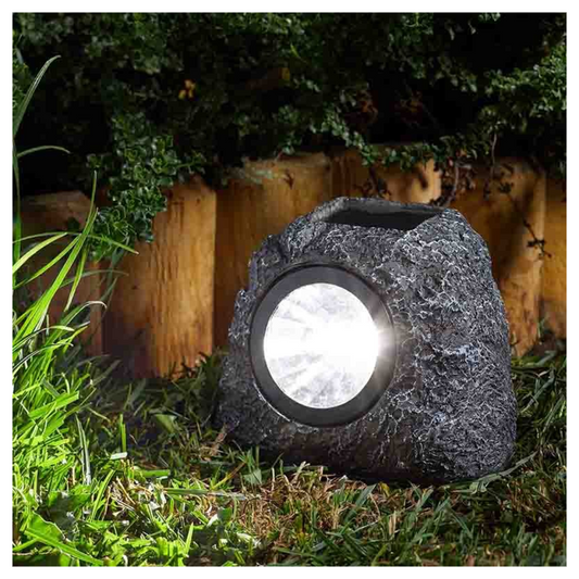 Granite Rock Solar Spotlight 4 Pack